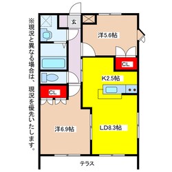 カームハイツの物件間取画像